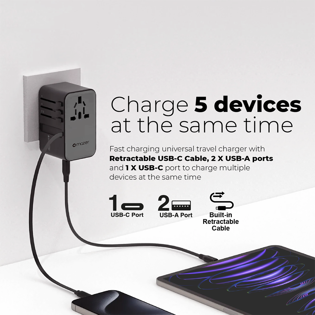 Bộ chuyển đổi du lịch Mazer InfiniteTravel LinkIF Travel370