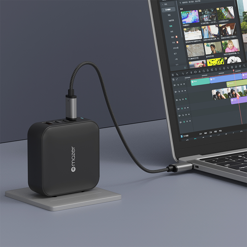 Bộ sạc kèm cáp MAZER Prestige 165W GaN3 Pro