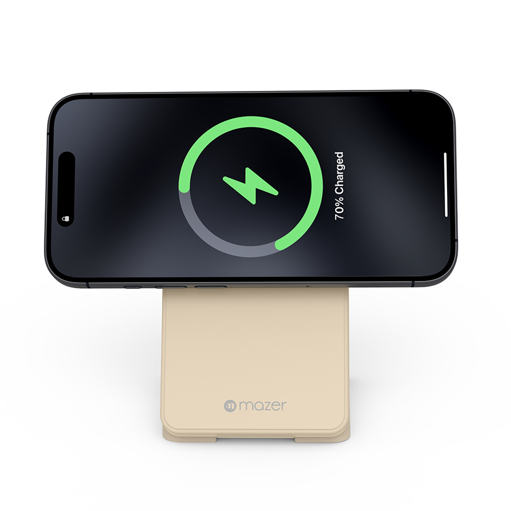 Đế sạc không dây 3 in 1 MAZER Qi2 MagFold06