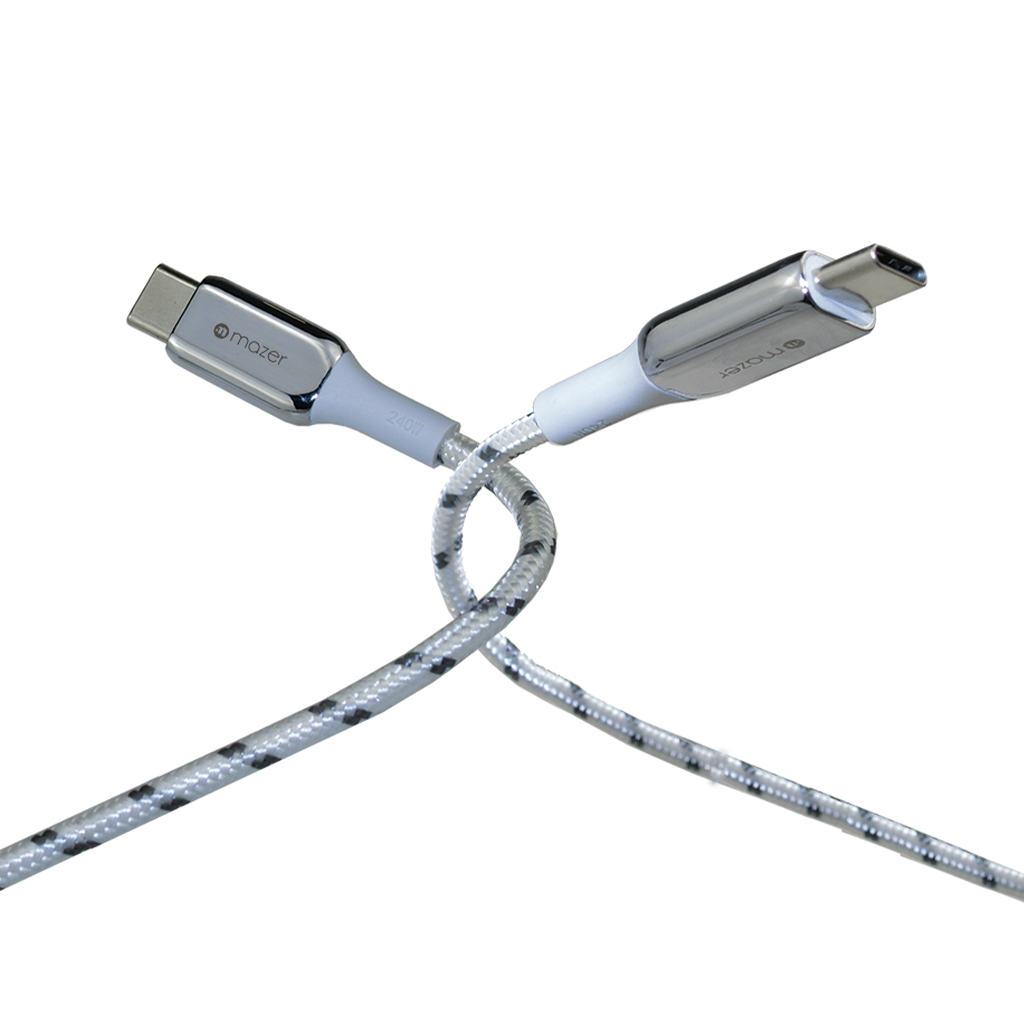 Dây cáp sạc Mazer C to C 240W InfiniteLINK 3 Pro (1.25m)