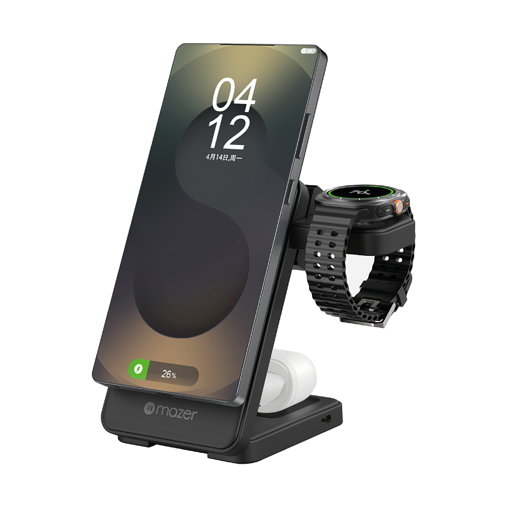 Đế sạc không dây 3 in 1 MAZER MagFold13S (Samsung Edition)