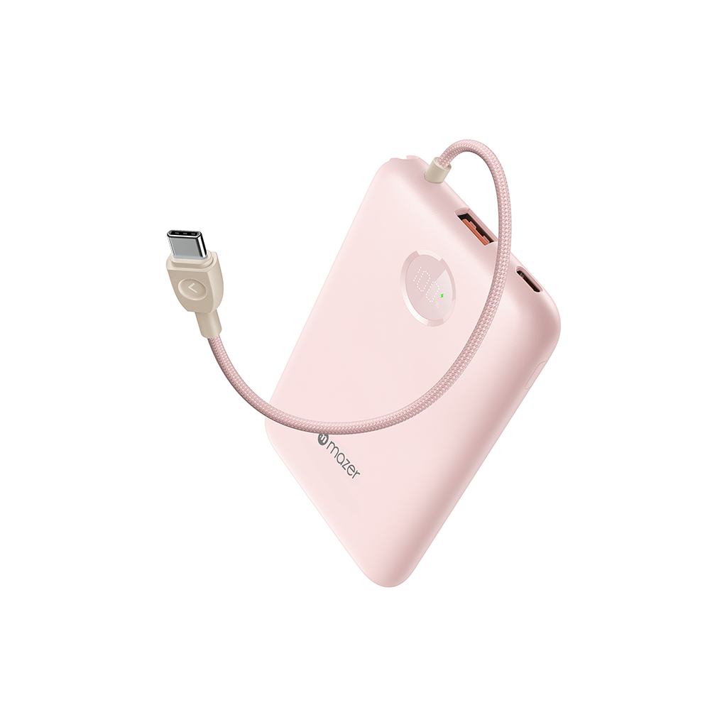 Pin sạc dự phòng kèm cáp Mazer PD20W 10,000mAh PowerCharge Link