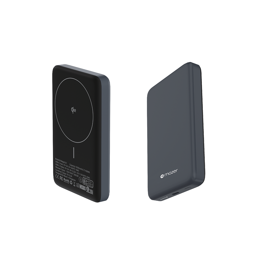 Pin sạc dự phòng không dây Mazer 15W 10,000mAh Qi2 MagAir21
