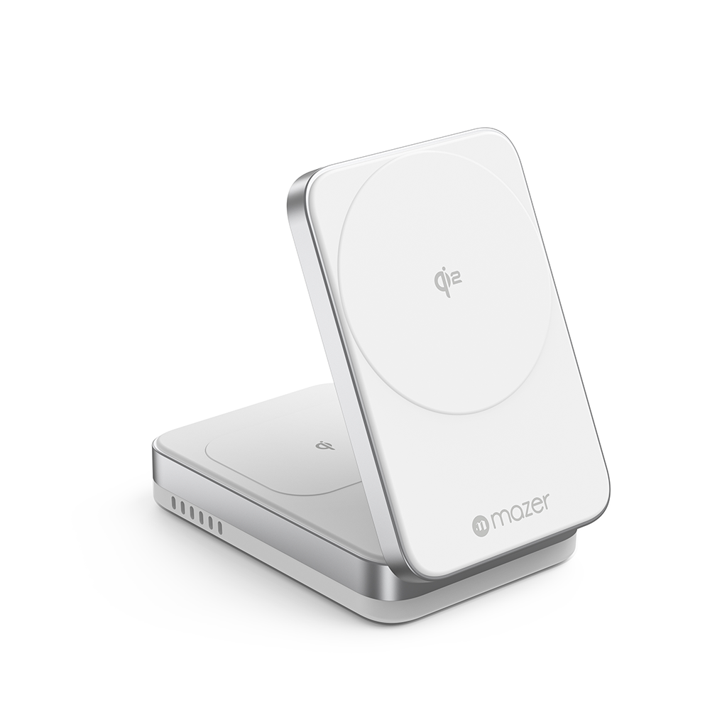 Đế sạc không dây 2 in 1 Mazer QI2 MagFold02