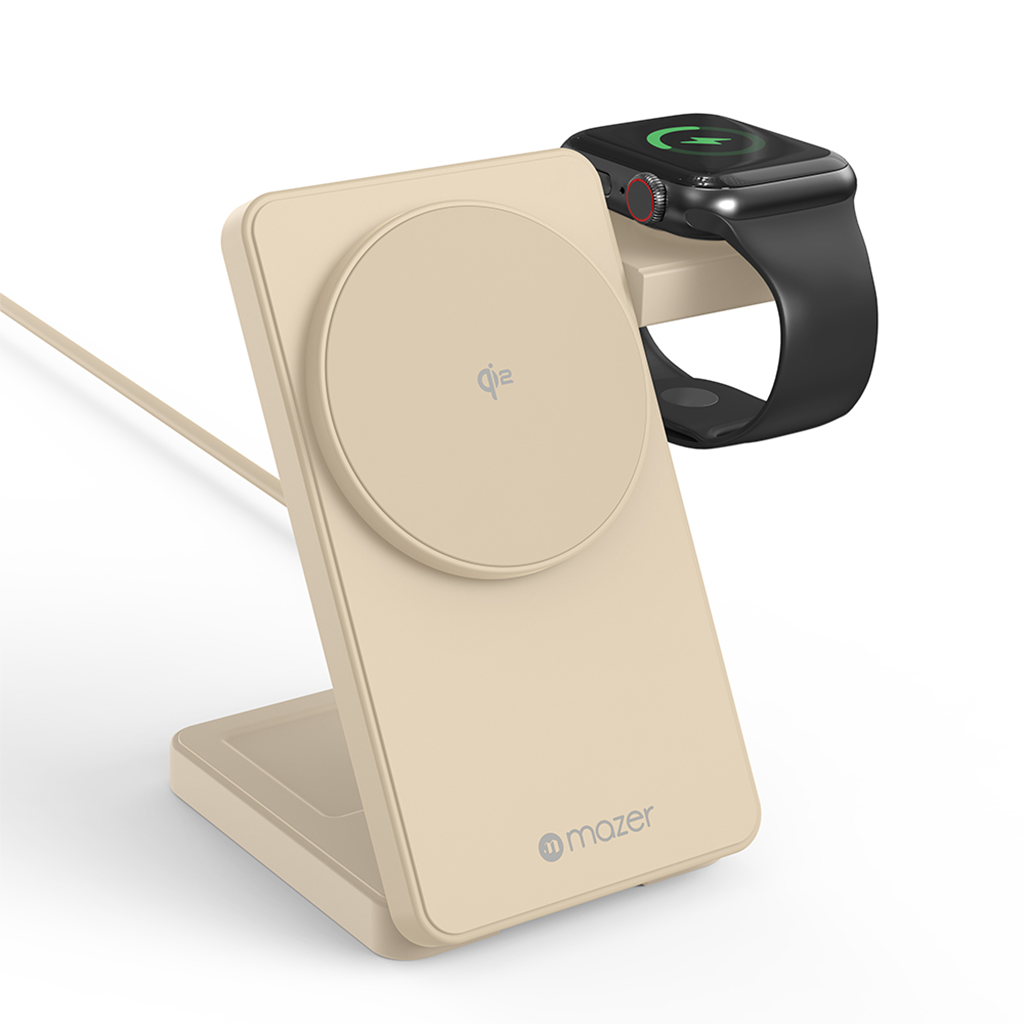 Đế sạc không dây 3 in 1 MAZER Qi2 MagFold06