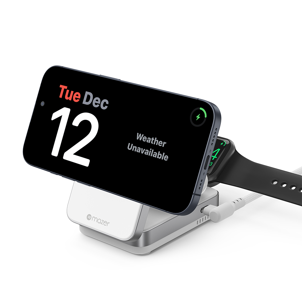 Đế sạc không dây 3 in 1 Mazer QI2 MagFold05