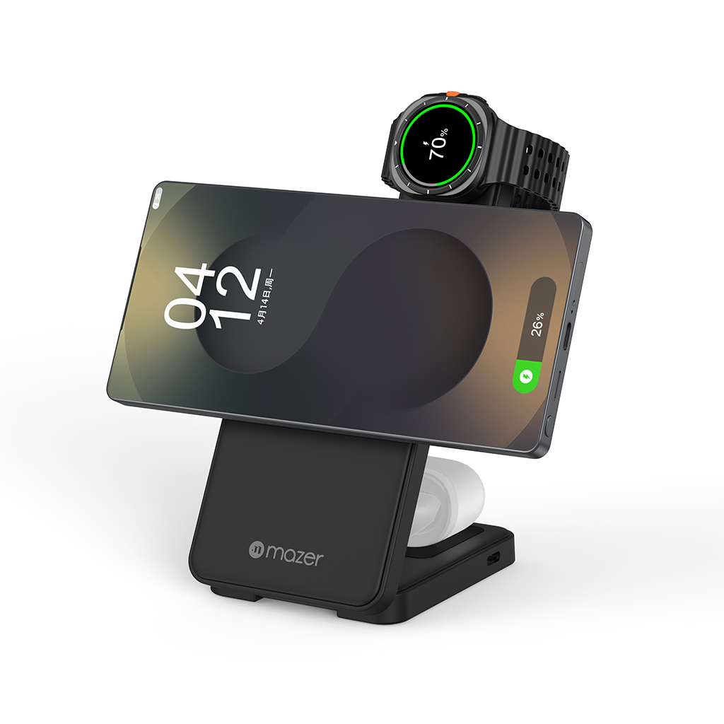 Đế sạc không dây 3 in 1 MAZER MagFold13S (Samsung Edition)