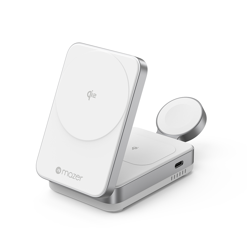 Đế sạc không dây 3 in 1 Mazer QI2 MagFold05