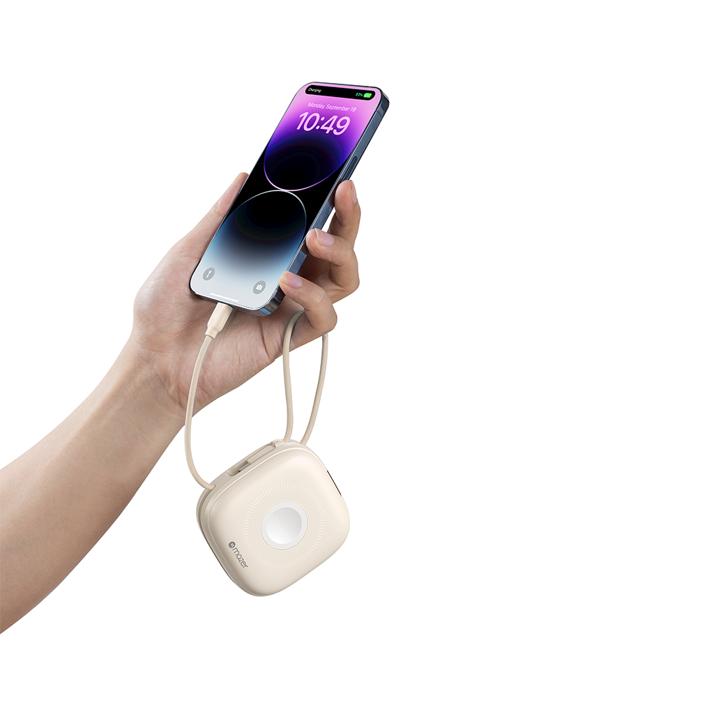 Pin sạc dự phòng không dây Mazer Qi2 4 in 1 MagLink18i