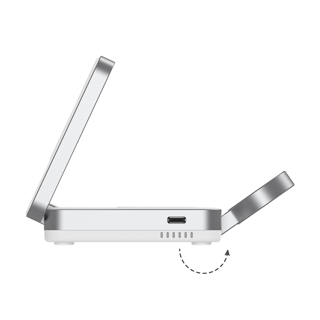 Đế sạc không dây 3 in 1 Mazer QI2 MagFold05