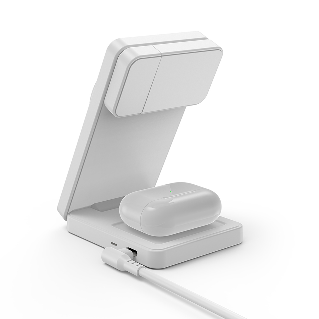 Đế sạc không dây 3 in 1 MAZER Qi2 MagFold06