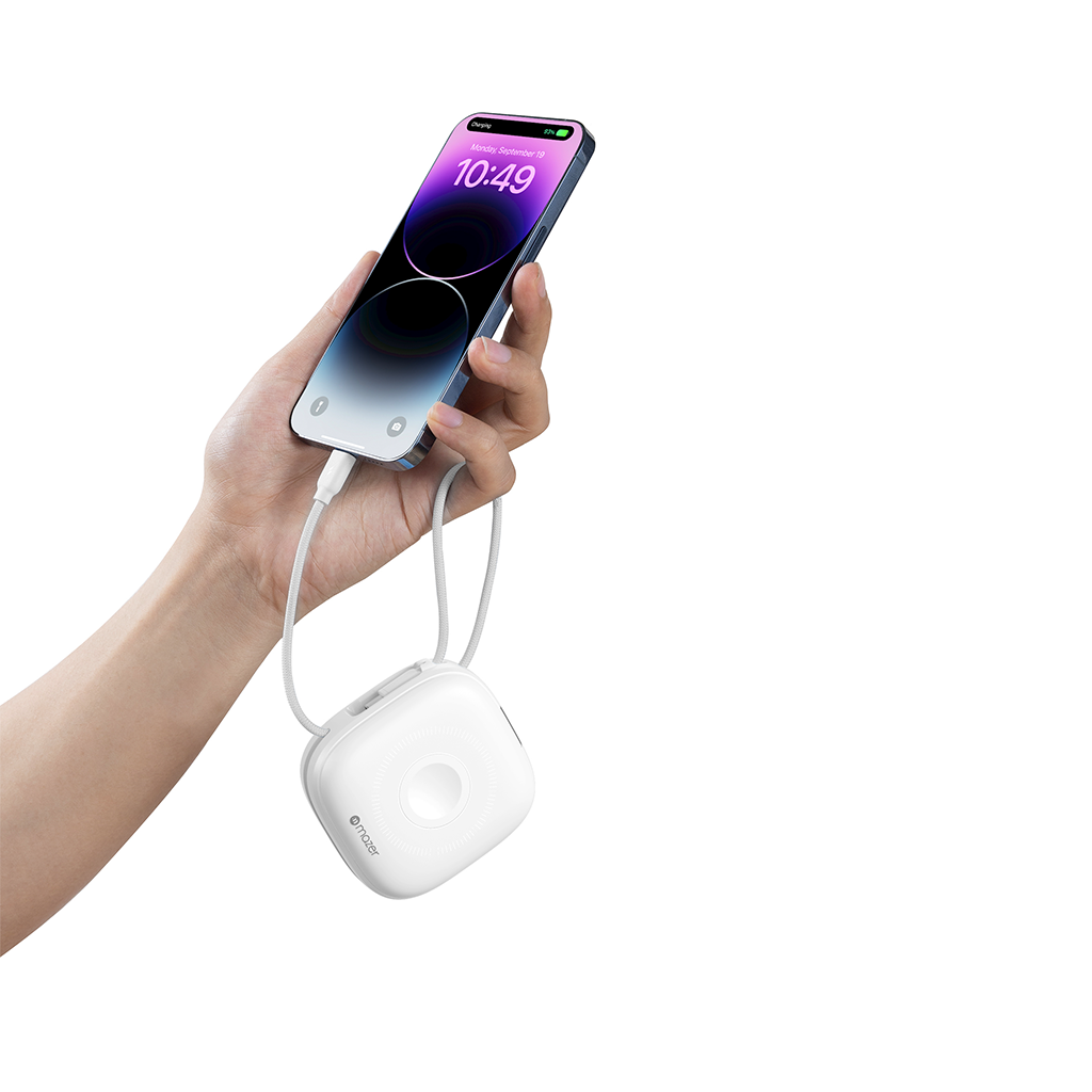 Pin sạc dự phòng không dây Mazer Qi2 4 in 1 MagLink18i