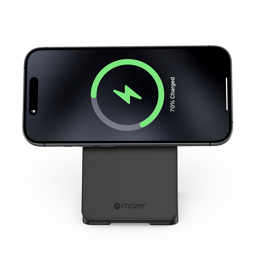 Đế sạc không dây 3 in 1 MAZER Qi2 MagFold06