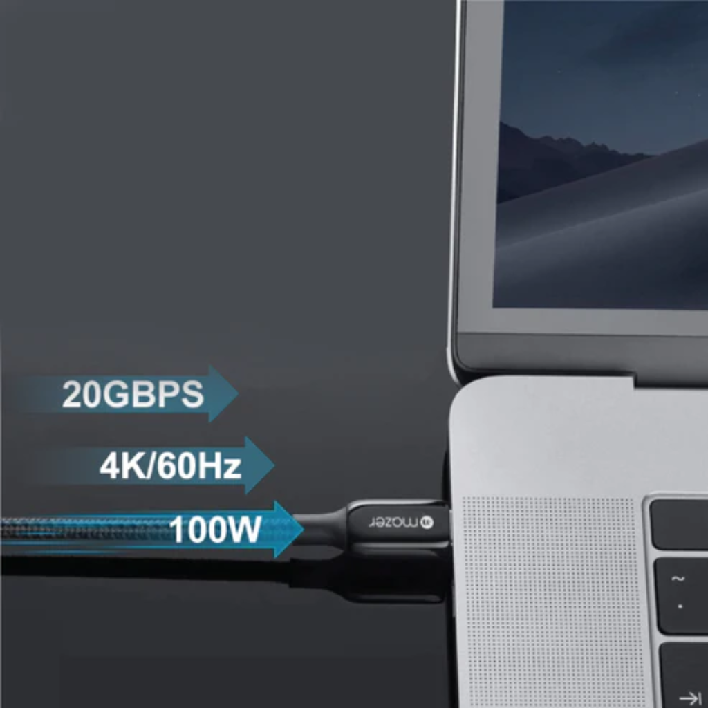 Dây cáp sạc MAZER Infinite.LINK 3 Pro Cable USB-C To USB-C 100W (2.5m)