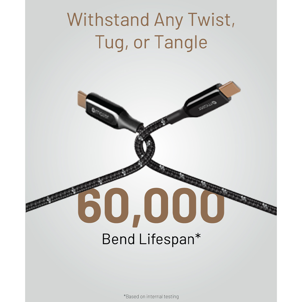 Dây cáp sạc Mazer C to C 240W InfiniteLINK 3 Pro (2.5m)