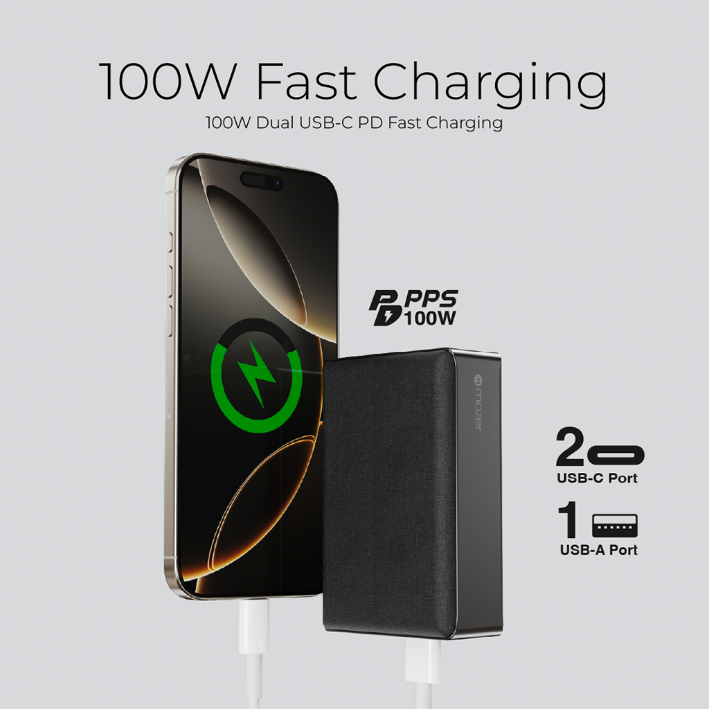 Pin sạc dự phòng MAZER PD100W PowerCharge