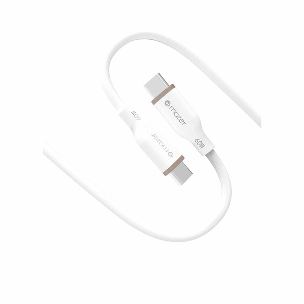Dây Cáp MAZER Infinite.LINK 3 PD60W USB-C to USB-C 2M cable (Flex, Silicone) (2m)