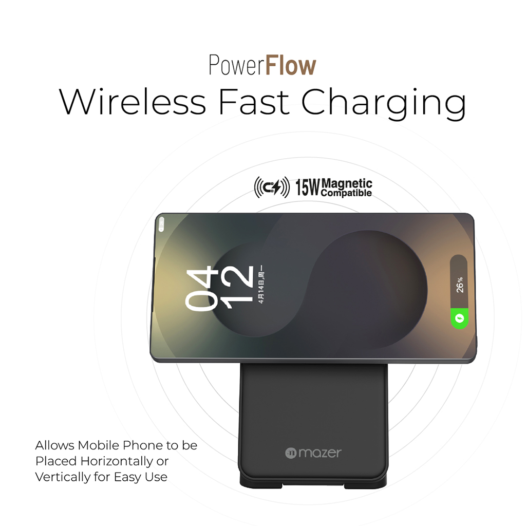 Đế sạc không dây 3 in 1 MAZER MagFold13S (Samsung Edition)