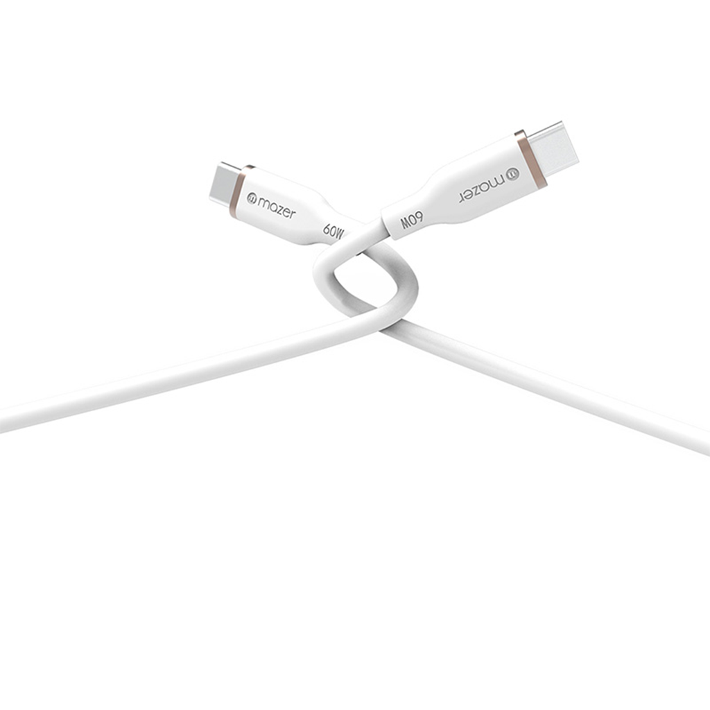 Dây Cáp MAZER Infinite.LINK 3 PD60W USB-C to USB-C 2M cable (Flex, Silicone) (2m)