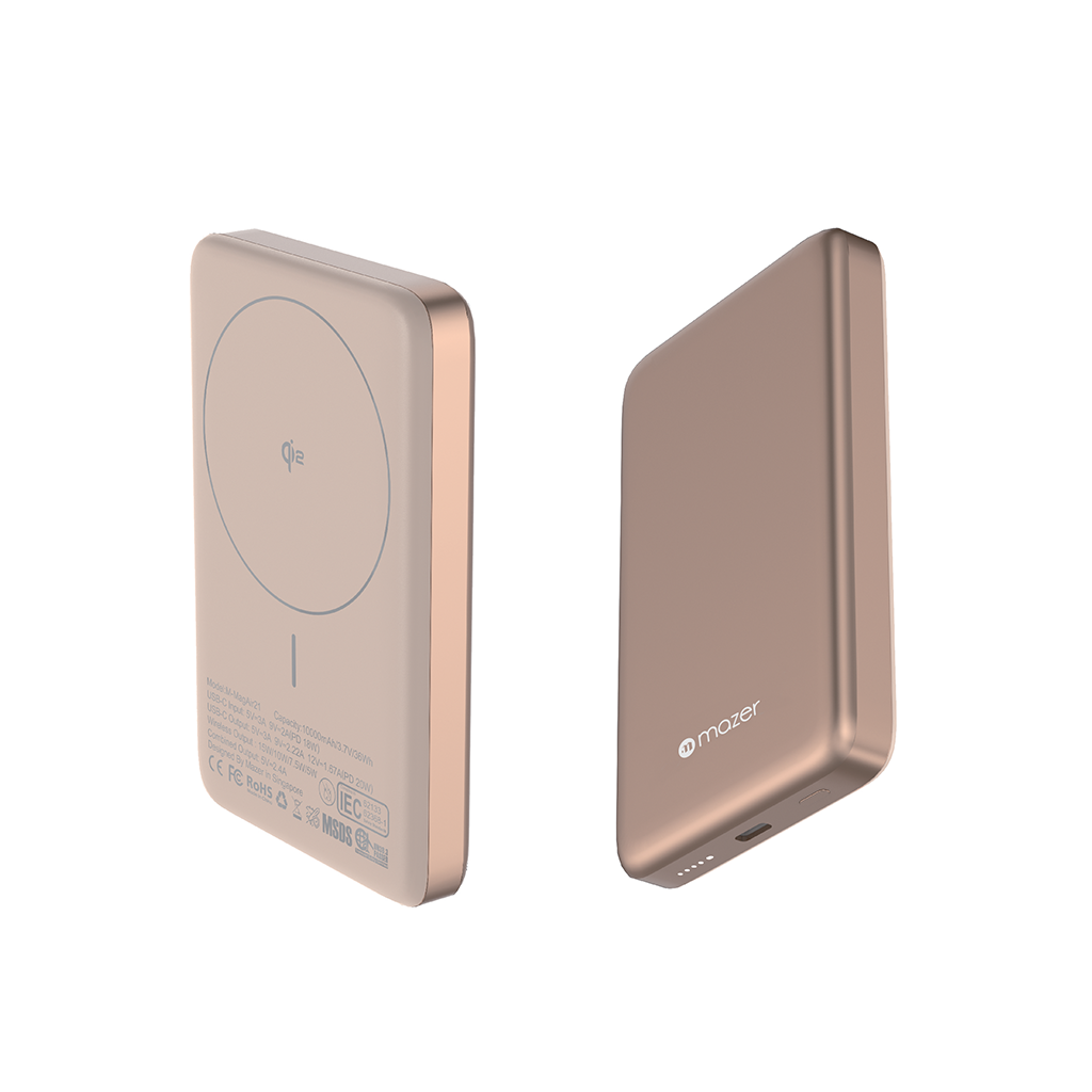 Pin sạc dự phòng không dây Mazer 15W 10,000mAh Qi2 MagAir21