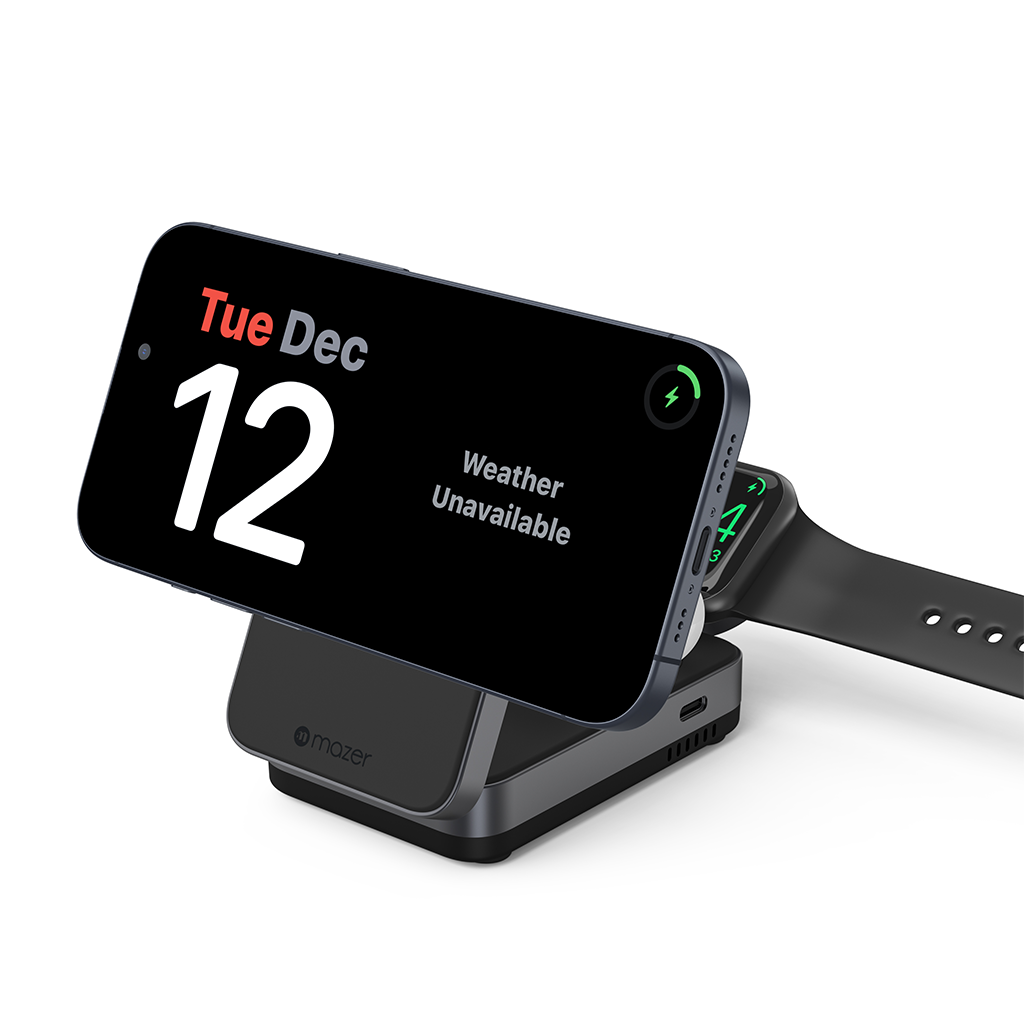 Đế sạc không dây 3 in 1 Mazer QI2 MagFold05