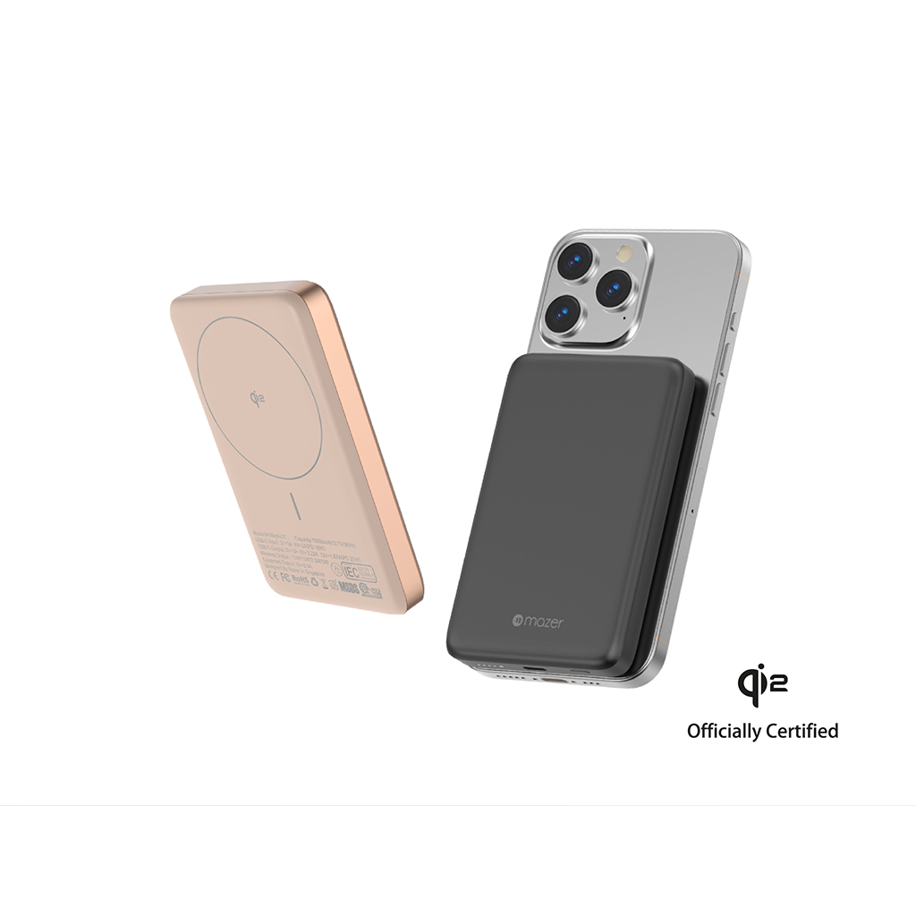 Pin sạc dự phòng không dây Mazer 15W 10,000mAh Qi2 MagAir21