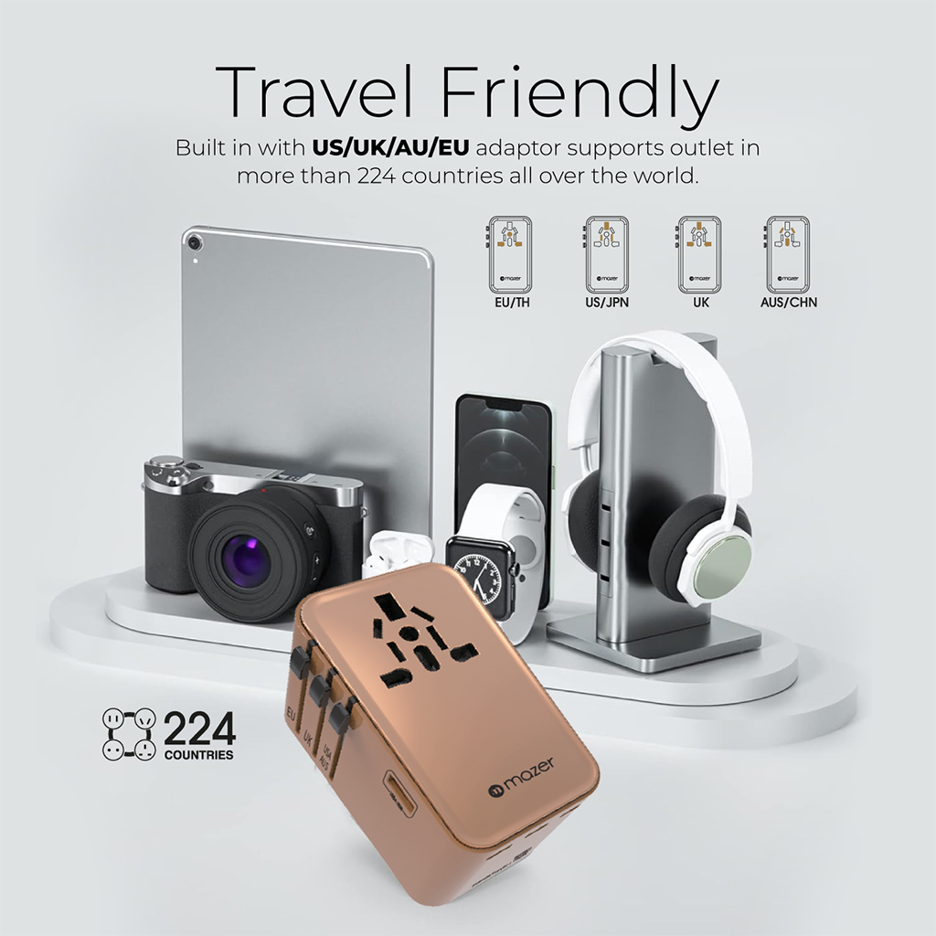 Bộ chuyển đổi du lịch PD160W Mazer GaN Infinite IFTravel1160PD