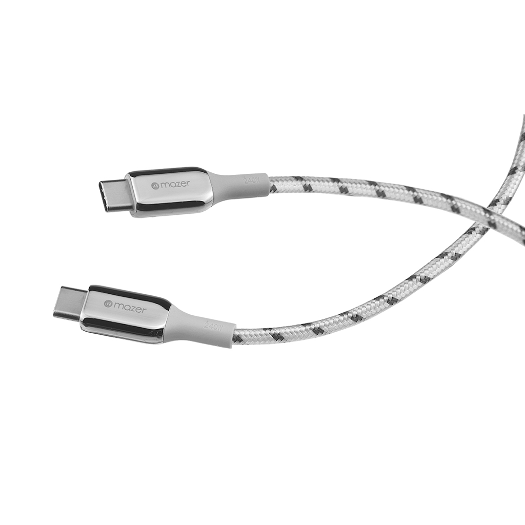 Dây cáp sạc Mazer C to C 240W InfiniteLINK 3 Pro (1.25m)