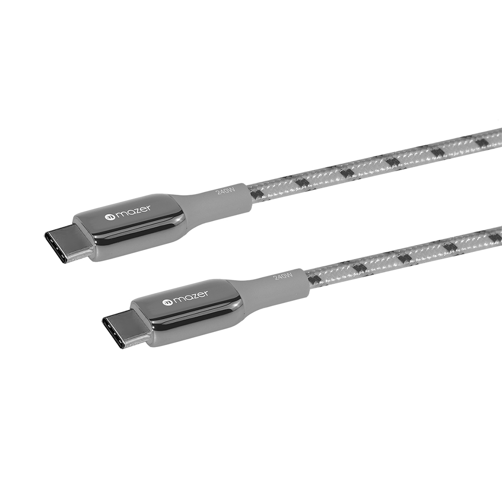 Dây cáp sạc Mazer C to C 240W InfiniteLINK 3 Pro (2.5m)