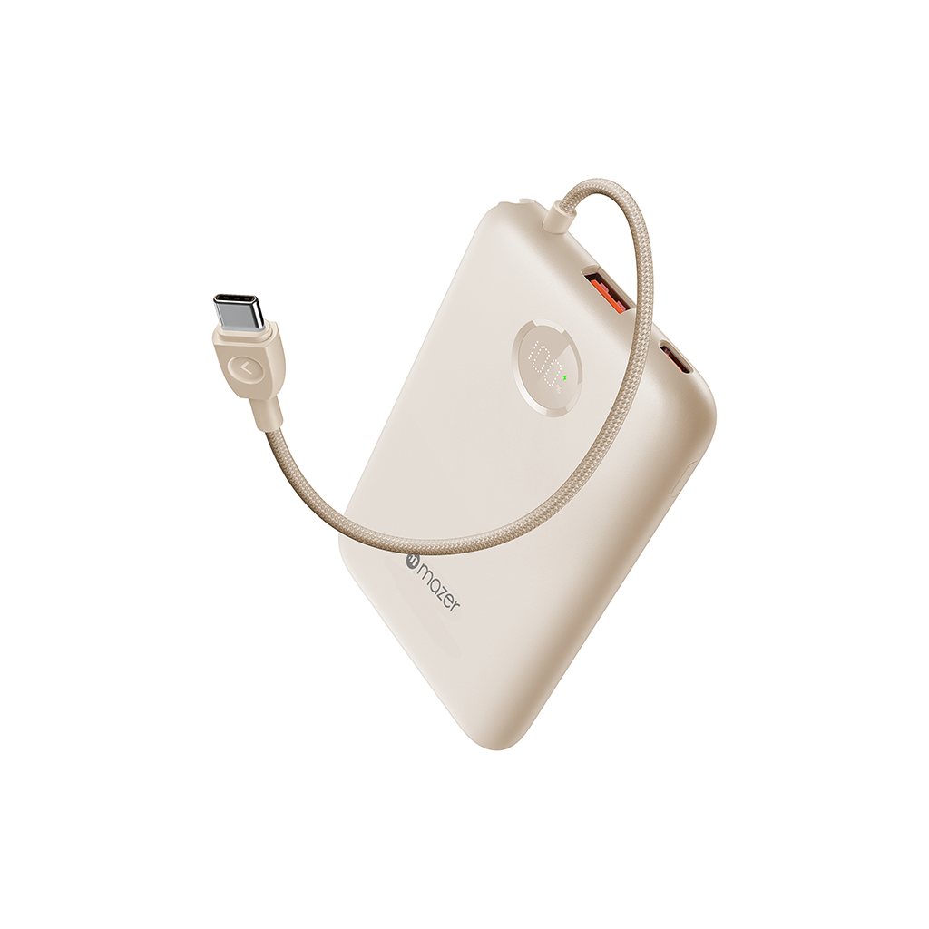 Pin sạc dự phòng kèm cáp Mazer PD20W 10,000mAh PowerCharge Link