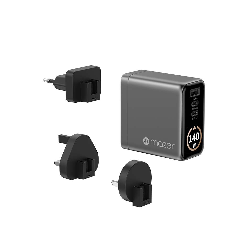 Bộ sạc kèm cáp PD100W MAZER Ai Prestige GaN