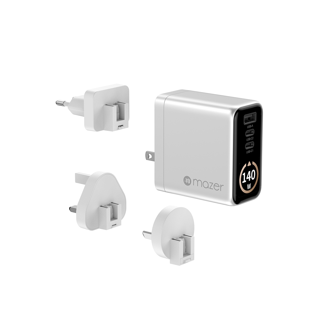 Bộ sạc kèm cáp PD100W MAZER Ai Prestige GaN