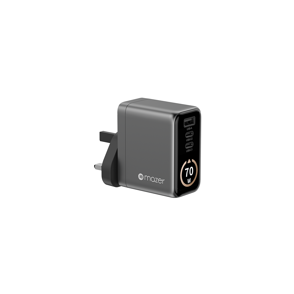 Bộ sạc kèm cáp PD70W MAZER Ai Prestige GaN