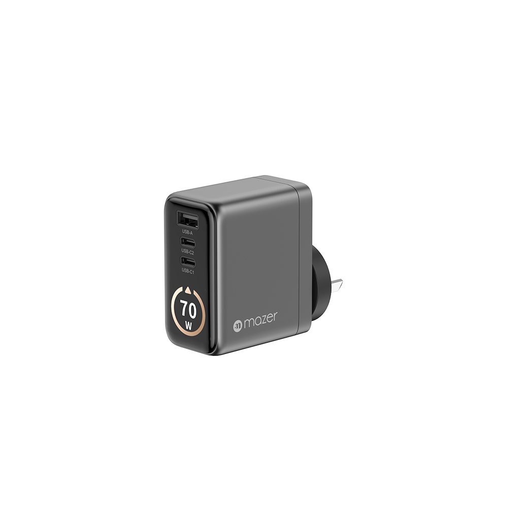 Bộ sạc kèm cáp PD70W MAZER Ai Prestige GaN