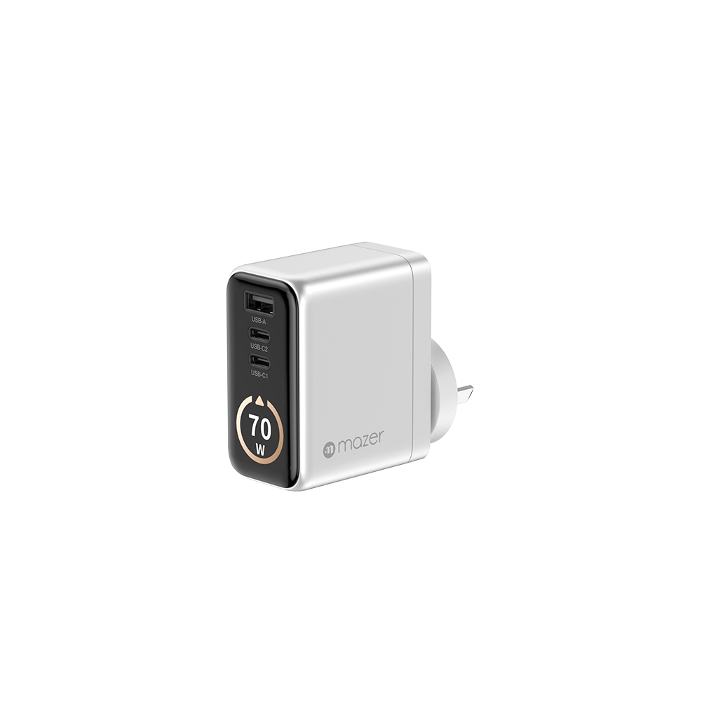 Bộ sạc kèm cáp PD70W MAZER Ai Prestige GaN