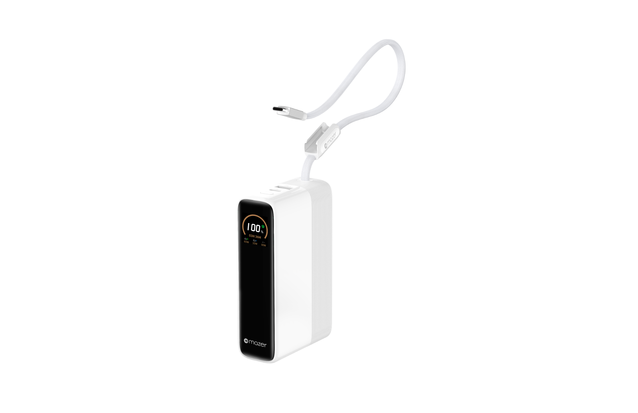 Pin sạc dự phòng kèm cáp MAZER Ai USB-C 130W 20.000 mAh PowerCharge LINK