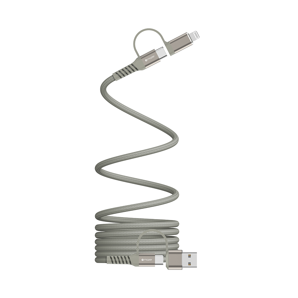 Dây cáp sạc 4 in 1 MAZER 2M/60W InfiniteLINK Cobra Q