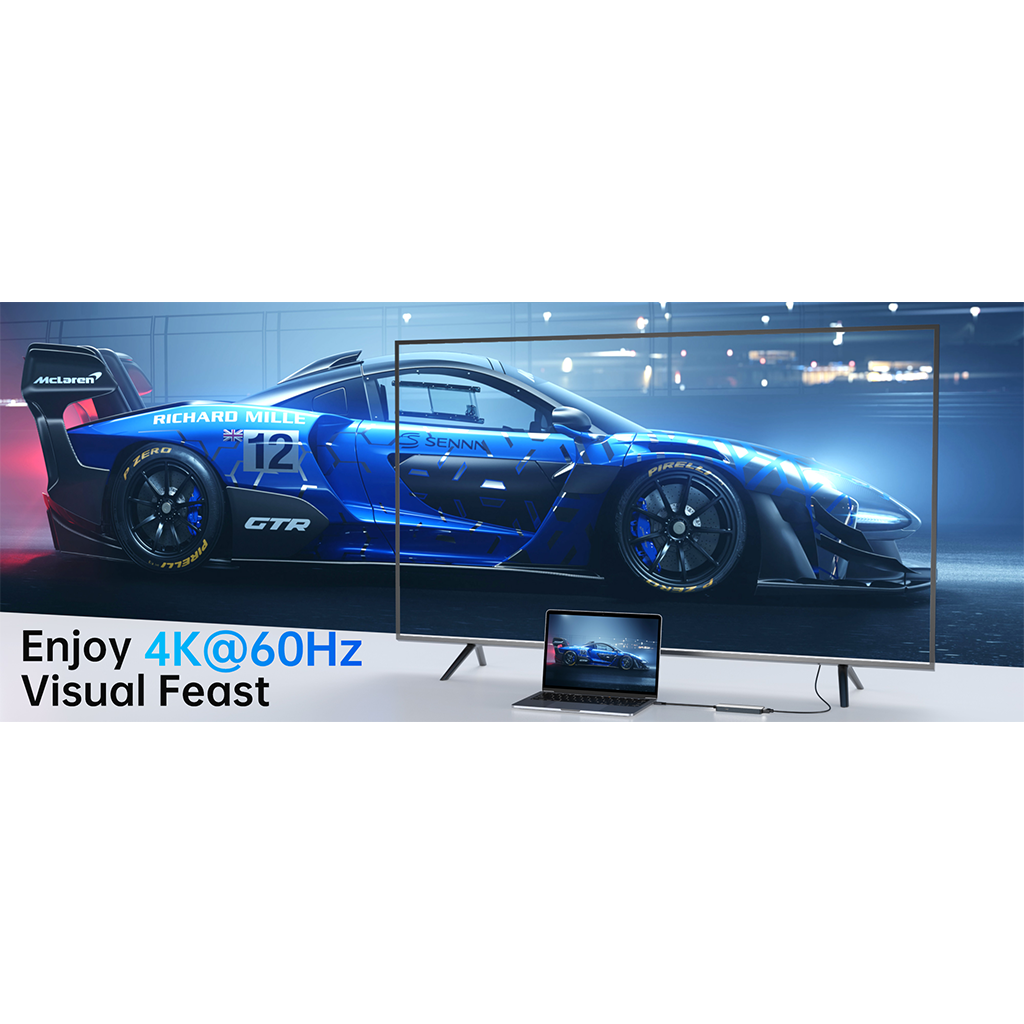 Cổng chuyển đổi 5 in 1 MAZER 4K/60Hz 100W Infinite Link Pro Hub