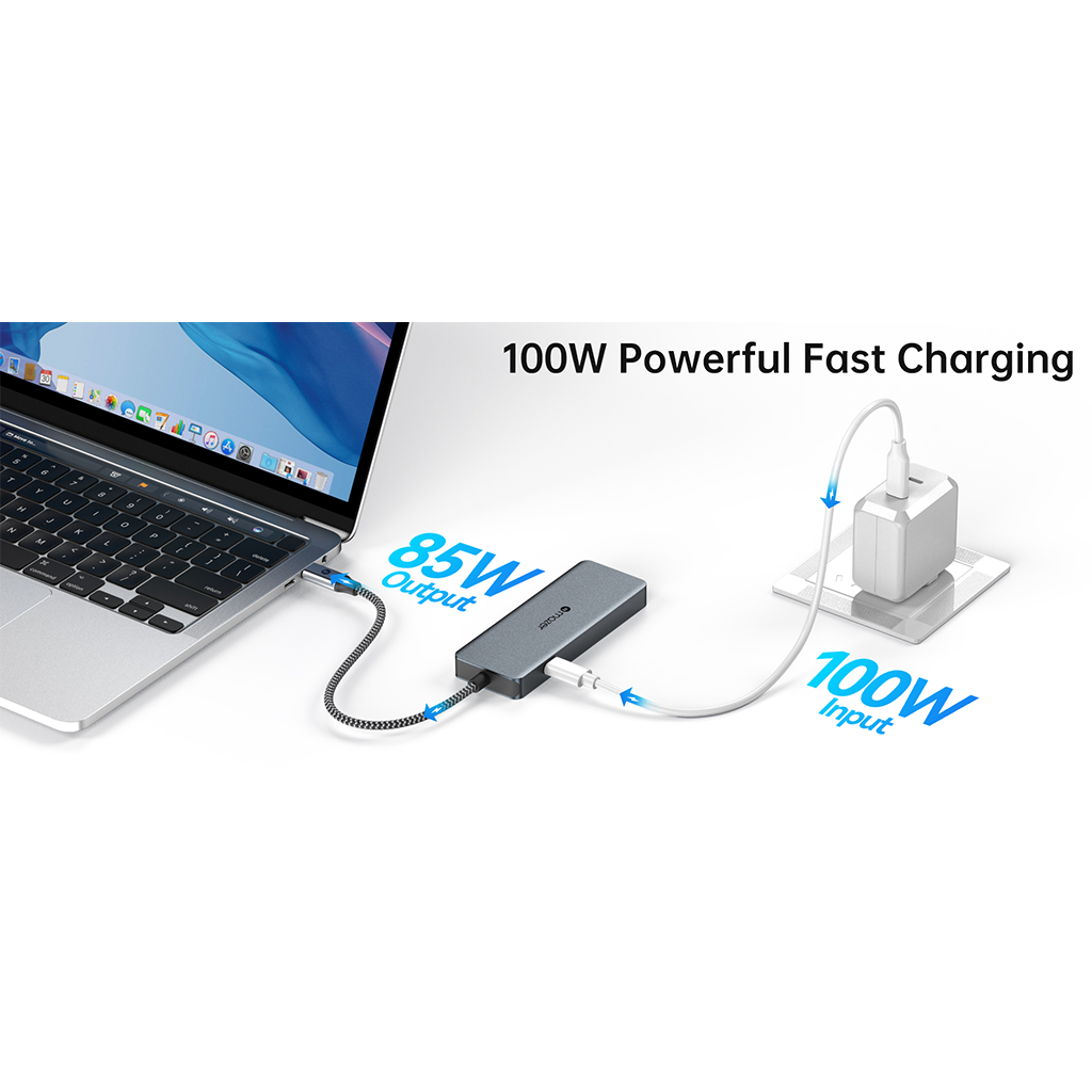 Cổng chuyển đổi 5 in 1 MAZER 4K/60Hz 100W Infinite Link Pro Hub