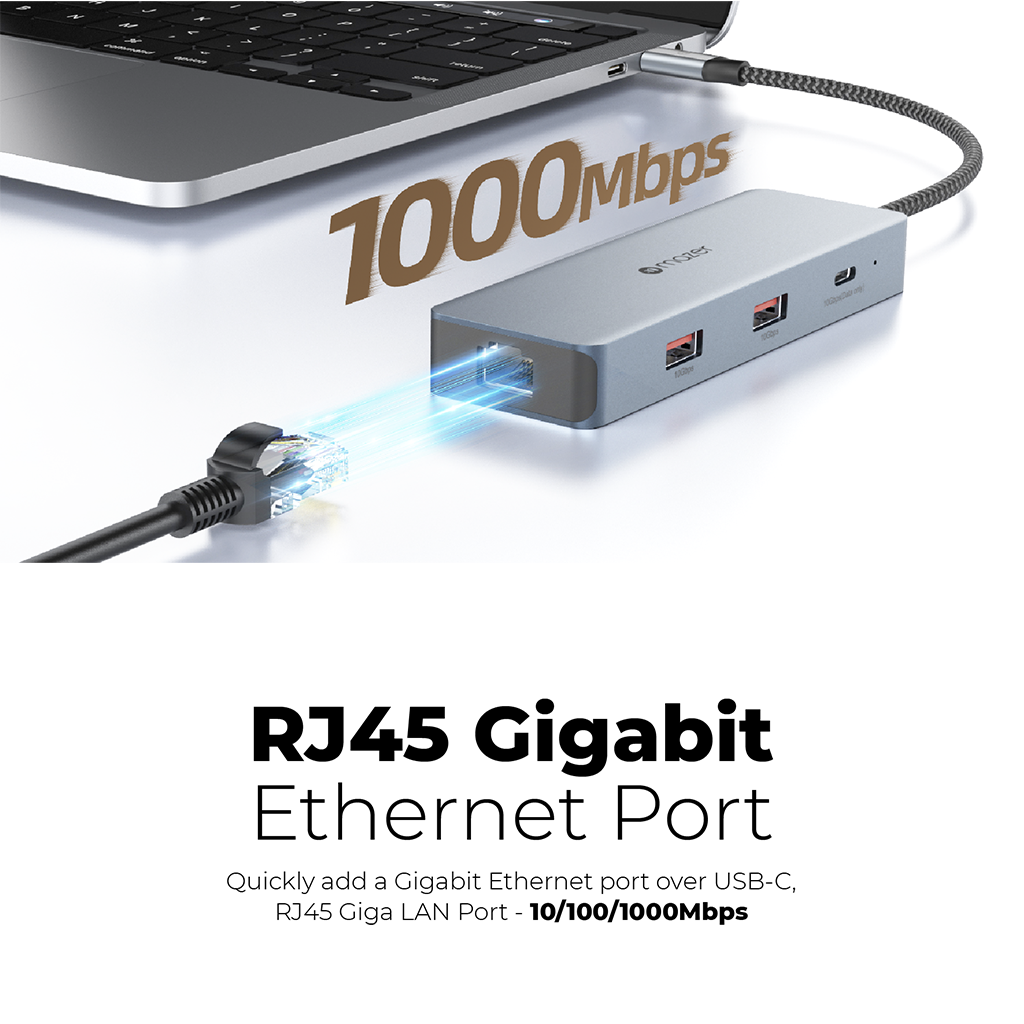 Cổng chuyển đổi 6 in 1 MAZER 4K/60Hz 100W Infinite Link Pro Hub