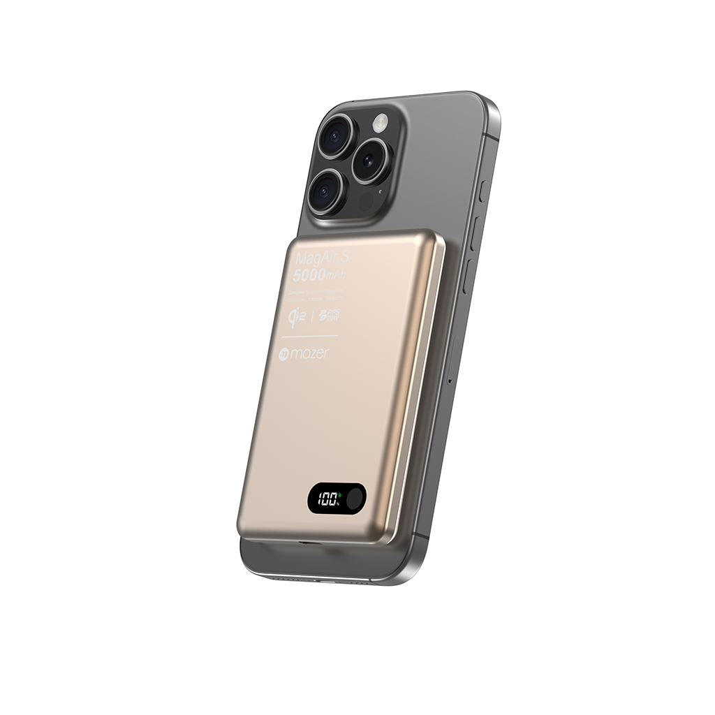 Pin sạc dự phòng không dây MAZER Qi2 15W/PD20W 5.000 mAh MagAir29