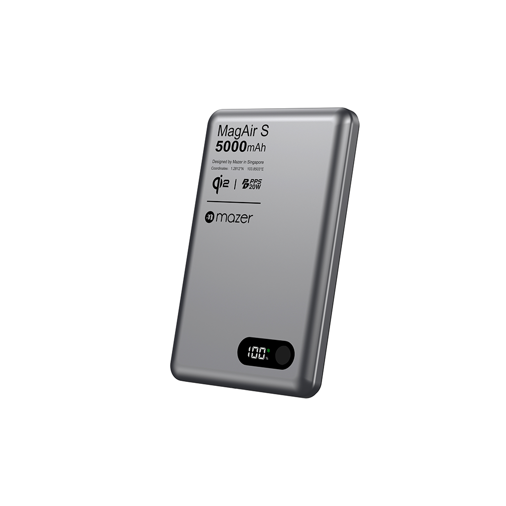 Pin sạc dự phòng không dây MAZER Qi2 15W/PD20W 5.000 mAh MagAir29