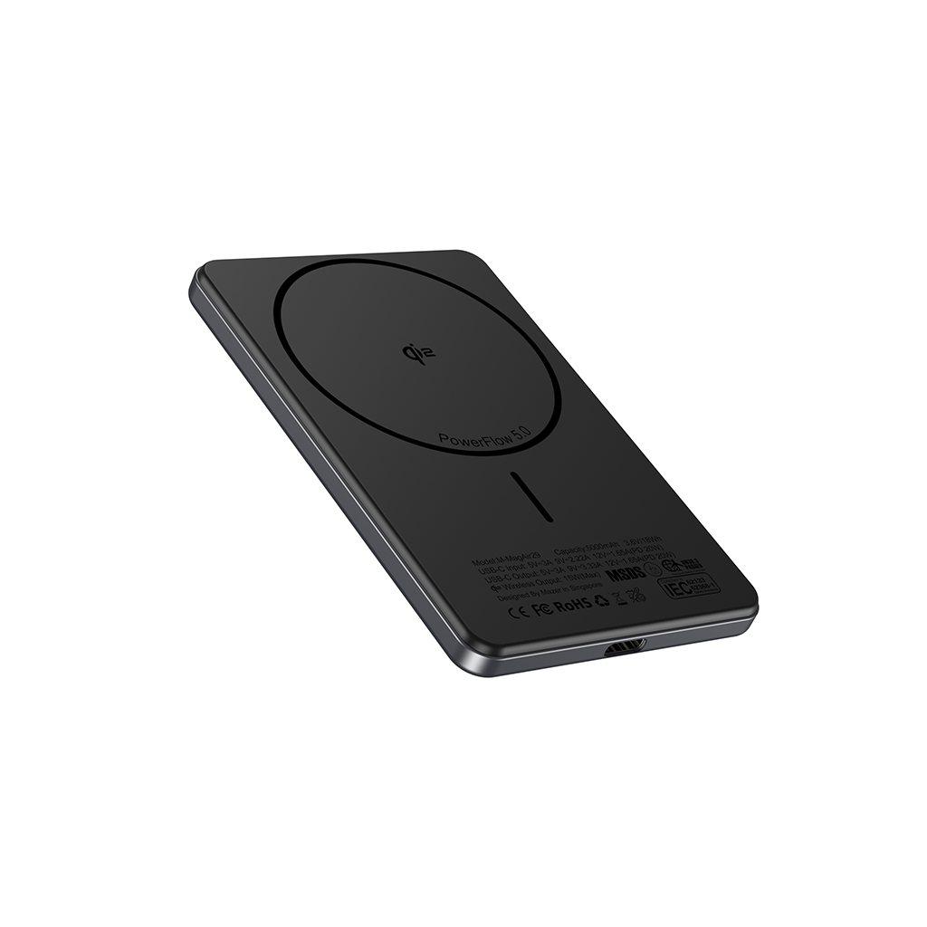Pin sạc dự phòng không dây MAZER Qi2 15W/PD20W 5.000 mAh MagAir29
