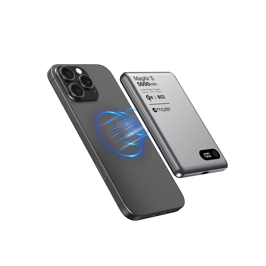 Pin sạc dự phòng không dây MAZER Qi2 15W/PD20W 5.000 mAh MagAir29