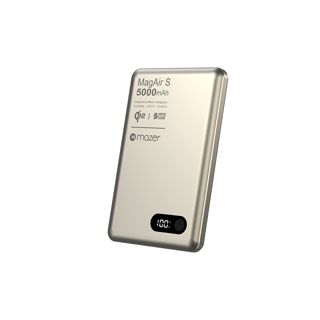 Pin sạc dự phòng không dây MAZER Qi2 15W/PD20W 5.000 mAh MagAir29