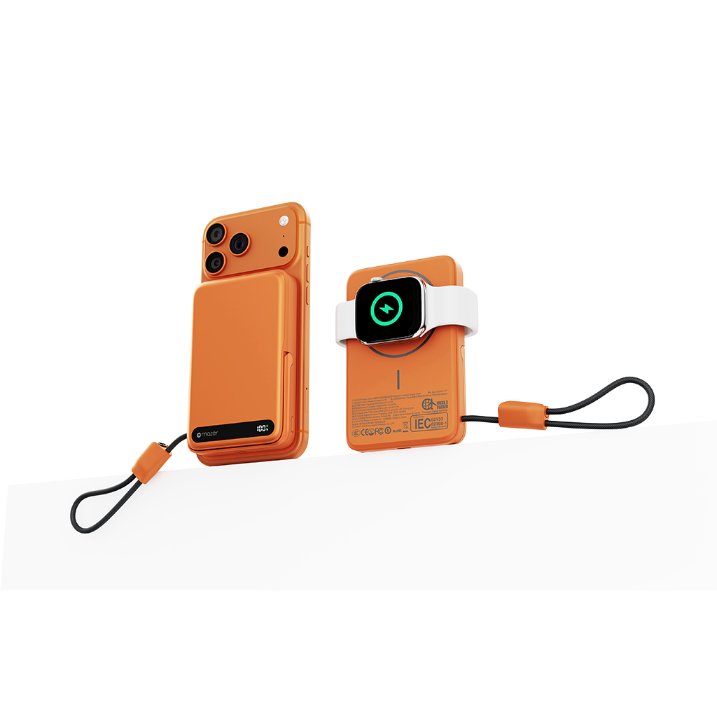 Pin sạc dự phòng không dây kèm cáp MAZER Qi2 15W/PD27W 10.000 mAh MagLink19