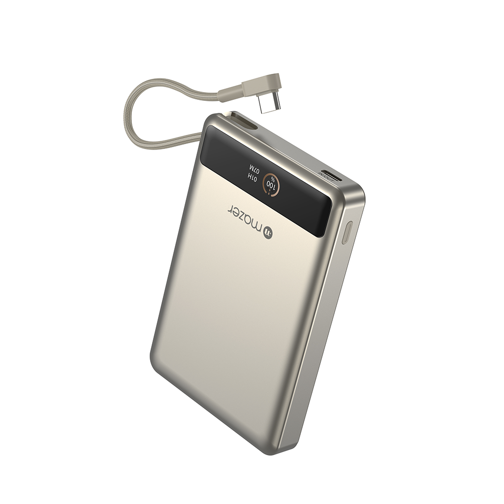 Pin sạc dự phòng không dây kèm cáp MAZER Ai Qi2 15W/PD30W 10.000 mAh MagLink70