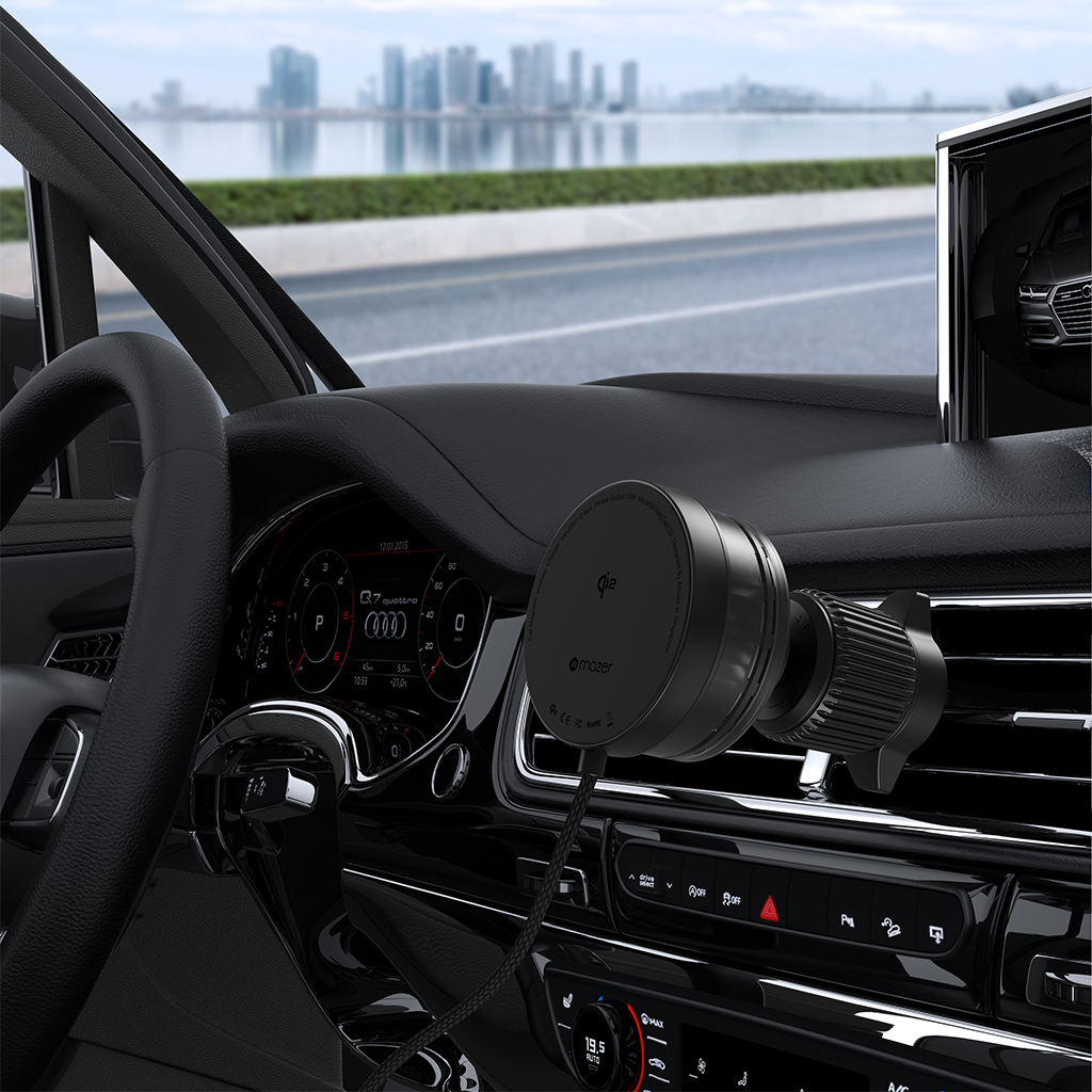 Sạc không dây Ôtô MAZER Qi2 15W MagTap720