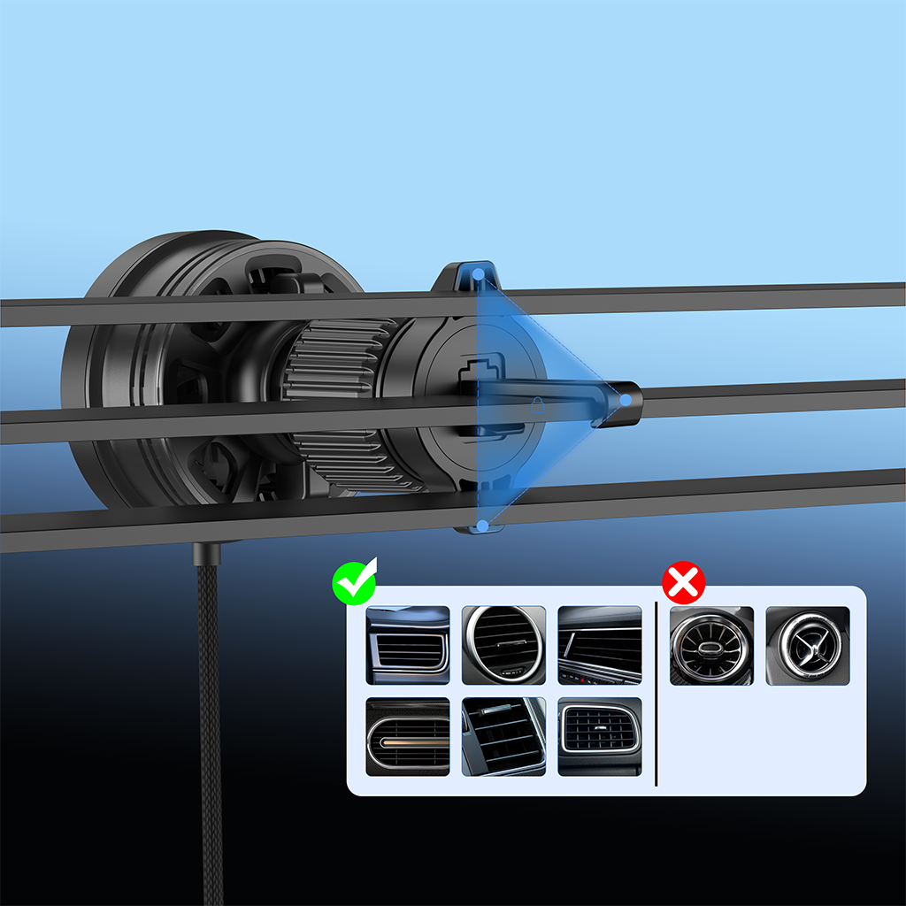 Sạc không dây Ôtô MAZER Qi2 15W MagTap720