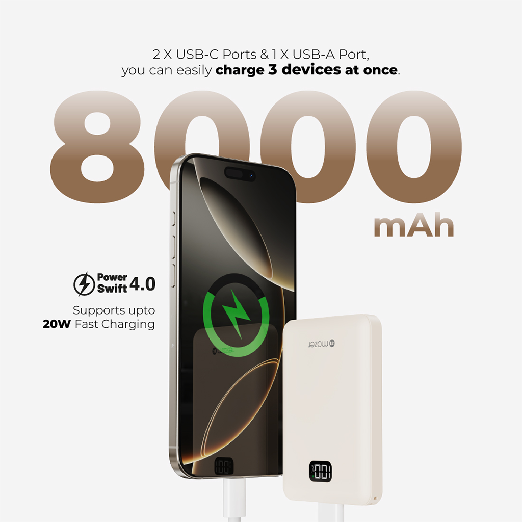 Pin sạc dự phòng 8.000mAh MAZER PD20W PocketCharge